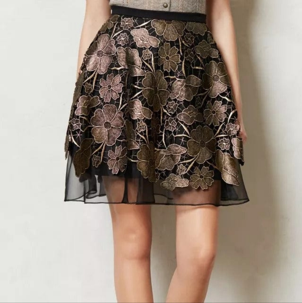 Anthropologie The Ultimate Party Skirt by Eva Franco
